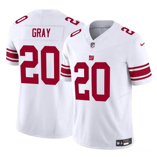 Men's New York Giants #20 Eric Gray White 2023 F.U.S.E. Vapor Untouchable Limited Stitched Jersey Men's New York Giants #20 Eric Gray White 2023 F.U.S.E. Vapor Untouchable Limited Stitched Jersey