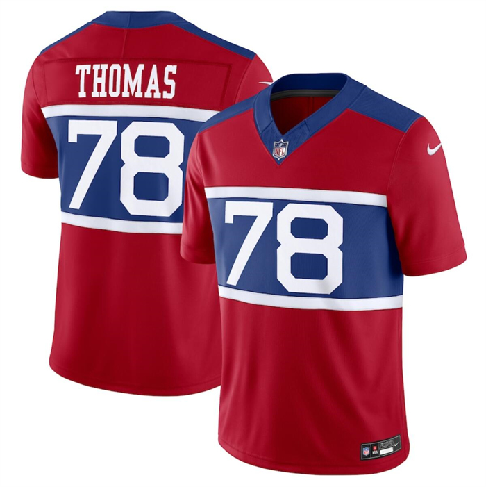Men's New York Giants #78 Andrew Thomas Century Red Alternate Vapor F.U.S.E. Limited Stitched Football Jersey Men's New York Giants #78 Andrew Thomas Century Red Alternate Vapor F.U.S.E. Limited Stitched Football Jersey