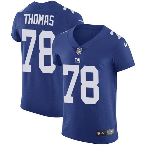 Nike Giants #78 Andrew Thomas Royal Blue Team Color Men's Stitched NFL Vapor Untouchable Elite Jersey Nike Giants #78 Andrew Thomas Royal Blue Team Color Men's Stitched NFL Vapor Untouchable Elite Jersey