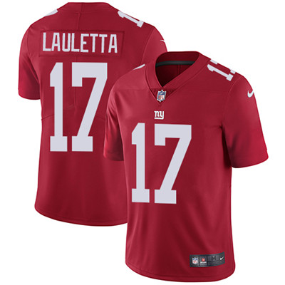 Nike Giants #17 Kyle Lauletta Red Alternate Men's Stitched NFL Vapor Untouchable Limited Jersey