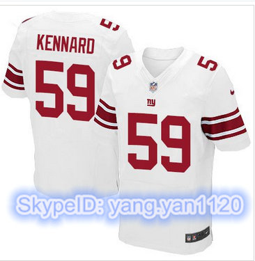 Nike New York Giants #59 Devon Kennard White Men's Stitched NFL Elite Jersey
