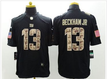 New New York Giants #13 Odell Beckham Jr Black Men's Stitched NFL Limited Salute to Service Jersey New New York Giants #13 Odell Beckham Jr Black Men's Stitched NFL Limited Salute to Service Jersey