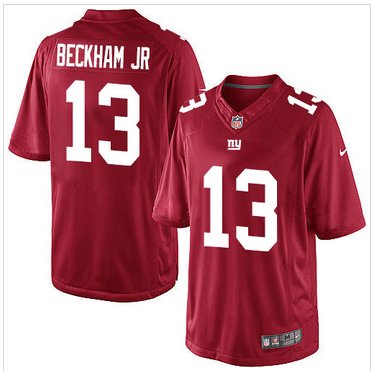 NEW New York Giants #13 Odell Beckham Jr Red Elite NFL Jersey