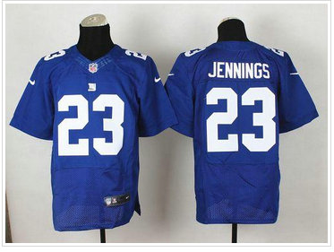 New York Giants #23 Rashad Jennings Royal Blue Team Color NFL Elite Jersey