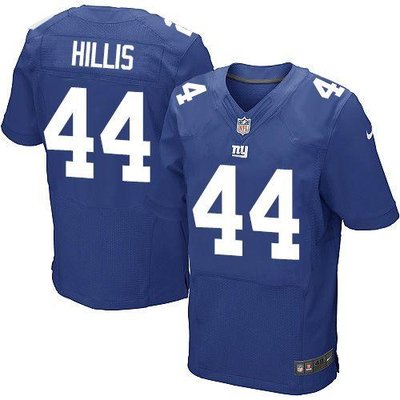 NEW New York Giants #44 Peyton Hillis Royal Blue NFL Elite Jersey