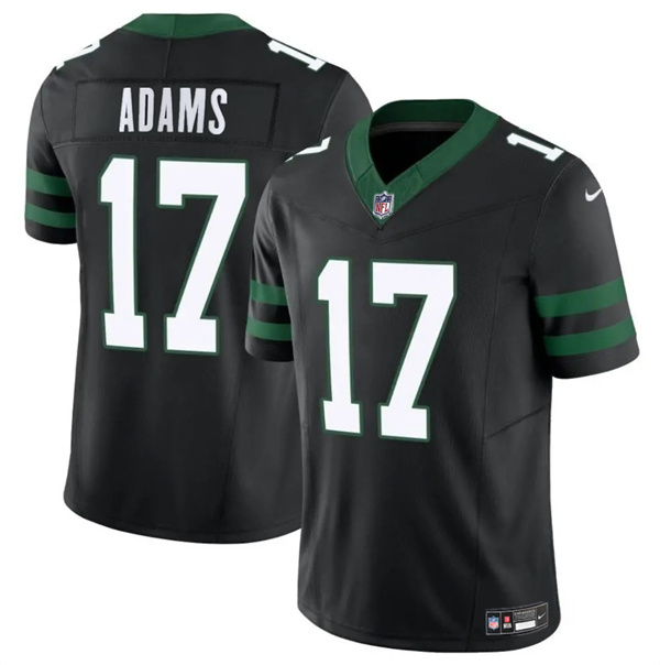 Men's New York Jets #17 Davante Adams Black 2024 F.U.S.E Vapor Untouchable Limited Stitched Jersey Men's New York Jets #17 Davante Adams Black 2024 F.U.S.E Vapor Untouchable Limited Stitched Jersey
