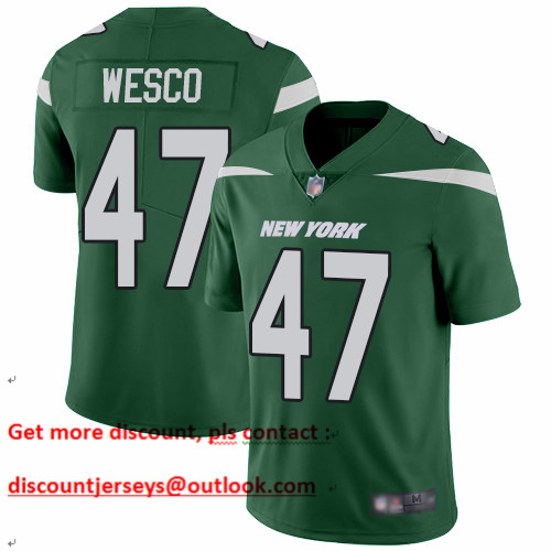 Jets #47 Trevon Wesco Green Team Color Men's Stitched Football Vapor Untouchable Limited Jersey