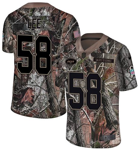 Nike Jets #58 Darron Lee Camo Men's Stitched NFL Limited Rush Realtree Jersey Nike Jets #58 Darron Lee Camo Men's Stitched NFL Limited Rush Realtree Jersey