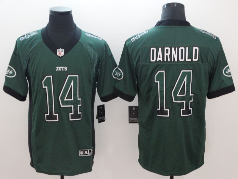 Nike Jets 14 Sam Darnold Green Drift Fashion Limited Jersey Nike Jets 14 Sam Darnold Green Drift Fashion Limited Jersey