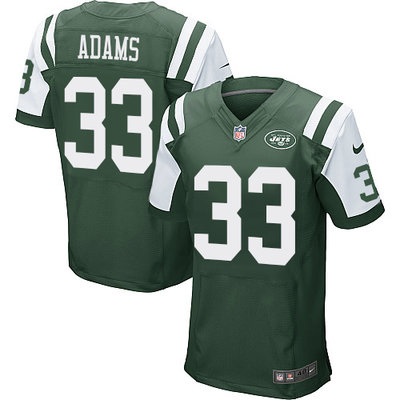 Nike Jets #33 Jamal Adams Green Team Color Men's Stitched NFL Elite Jersey