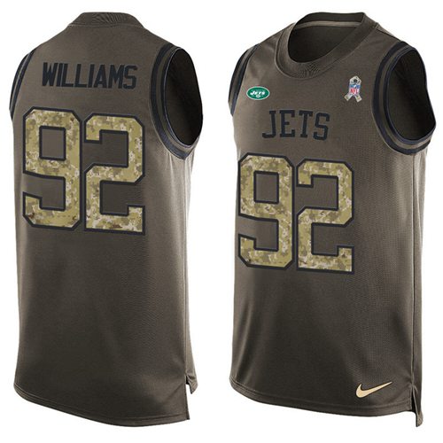 Nike Jets #92 Leonard Williams Green Men's Stitched NFL Limited Salute To Service Tank Top Jersey Nike Jets #92 Leonard Williams Green Men's Stitched NFL Limited Salute To Service Tank Top Jersey