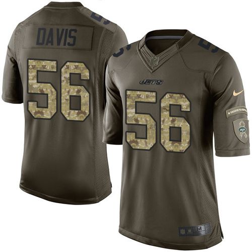 Nike Jets #56 Demario Davis Green Men's Stitched NFL Limited Salute to Service Jersey
