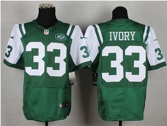 Nike Jets #33 Chris Ivory Green Team Color Men's Stitched NFL Elite Jersey