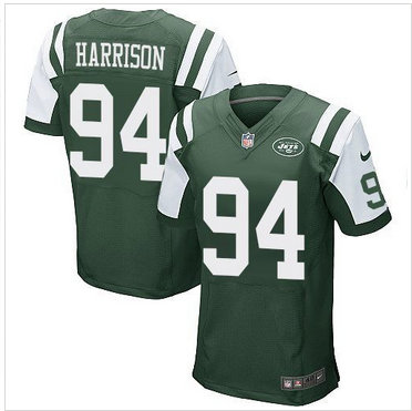 Nike New York Jets #94 Damon Harrison Green Team Color Men's Stitched NFL Elite Jersey