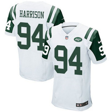 Nike New York Jets #94 Damon Harrison White Men's Stitched NFL Elite Jersey