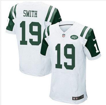 Nike New York Jets #19 Devin Smith White Men's Stitched NFL Elite Jersey