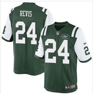 NEW Jets #24 Darrelle Revis Green Team Color Men's Stitched NFL Limited Jersey