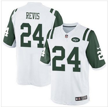 NEW Jets #24 Darrelle Revis White Men's Stitched NFL Limited Jersey