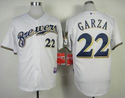 Milwaukee Brewers #22 Matt Garza White Cool Base Baseball Jersey Milwaukee Brewers #22 Matt Garza White Cool Base Baseball Jersey