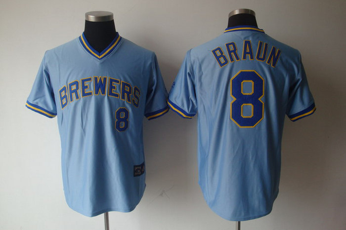 MLB Milwaukee Brewers 8 Ryan Braun blue Jerseys MLB Milwaukee Brewers 8 Ryan Braun blue Jerseys