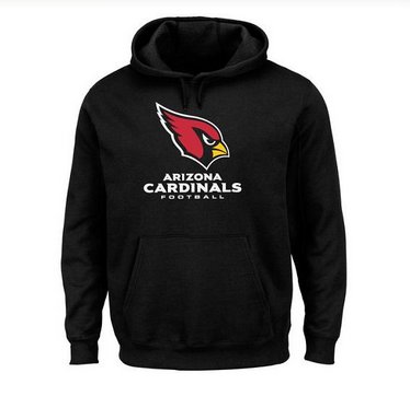 Men's Arizona Cardinals Black Critical Victory Pullover Hoodie