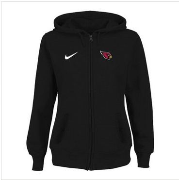 Women Arizona Cardinals Stadium Rally Full Zip Hoodie Black