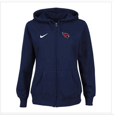 Women's NEW Arizona Cardinals Ladies Tailgater Full Zip Hoodie Blue