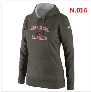 Women's NEW Arizona Cardinals Heart & Soul Pullover Hoodie Grey Women's NEW Arizona Cardinals Heart & Soul Pullover Hoodie Grey