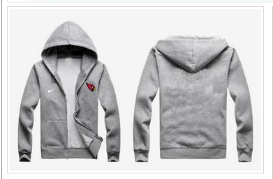 New Arizona Cardinals Authentic Logo Hoodie Grey