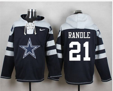Nike Dallas Cowboys #21 Joseph Randle Navy Blue Player Pullover NFL Hoodie Nike Dallas Cowboys #21 Joseph Randle Navy Blue Player Pullover NFL Hoodie