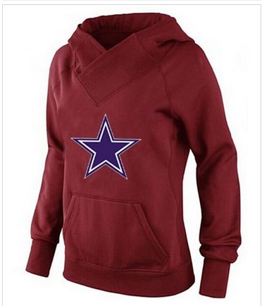 Women's Dallas Cowboys International Version Pullover Hoodie Red