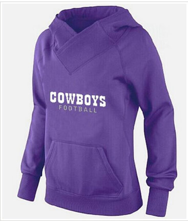 Women's Dallas Cowboys Logo Pullover Hoodie Purple