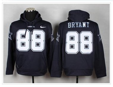 Dallas Cowboys #88 Dez Bryant Navy Blue Pullover NFL Hoodie