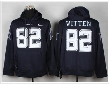 Dallas Cowboys #82 Jason Witten Navy Blue Pullover NFL Hoodie