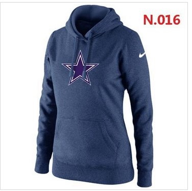 Women's Dallas Cowboys Logo Pullover Hoodie Dark Blue Women's Dallas Cowboys Logo Pullover Hoodie Dark Blue