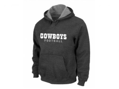 Dallas Cowboys font Pullover Hoodie D.Grey