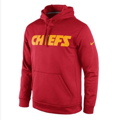 Kansas City Chiefs Nike KO Wordmark Performance Hoodie Red