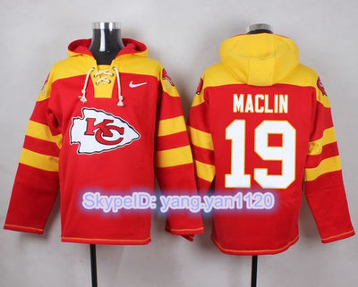 Nike Chiefs #19 Jeremy Maclin Red Player Pullover NFL Hoodie