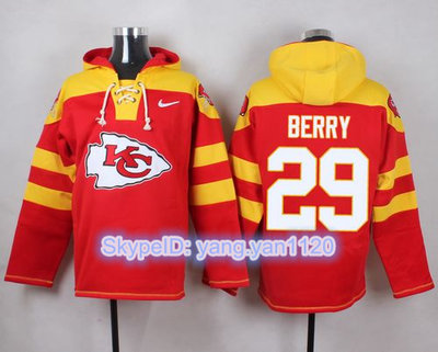 Nike Chiefs #29 Eric Berry Red Player Pullover NFL Hoodie