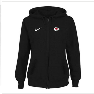 Women Kansas City Chiefs Stadium Rally Full Zip Hoodie Black