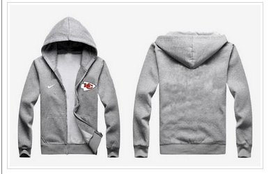 New Kansas City Chiefs Authentic Logo Hoodie Grey