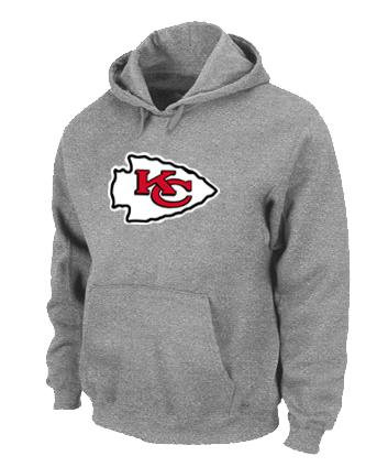 Kansas City Chiefs Logo Pullover Hoodie Grey
