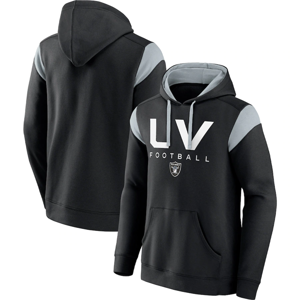 Men's Las Vegas Raiders Black Call The Shot Pullover Hoodie Men's Las Vegas Raiders Black Call The Shot Pullover Hoodie