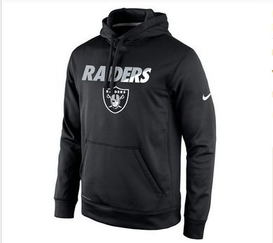 Men's Oakland Raiders Nike Black Kick Off Staff Performance Pullover Hoodie