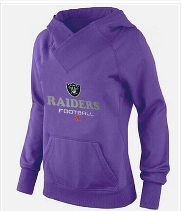 Women's Oakland Raiders Big & Tall Critical Victory Pullover Hoodie Purple