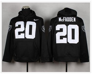 Oakland Raiders #20 Darren McFadden Black Pullover NFL Hoodie