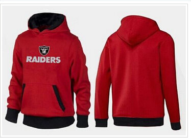 Oakland Raiders Authentic Logo Pullover Hoodie Red & Black Oakland Raiders Authentic Logo Pullover Hoodie Red & Black