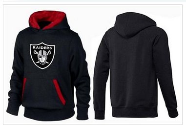 Oakland Raiders Logo Pullover Hoodie Black & Red