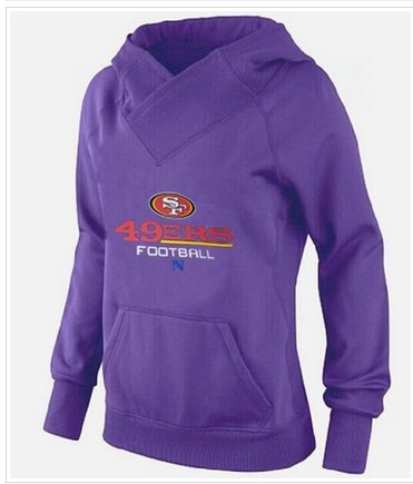 Women's San Francisco 49ers Big & Tall Critical Victory Pullover Hoodie Purple