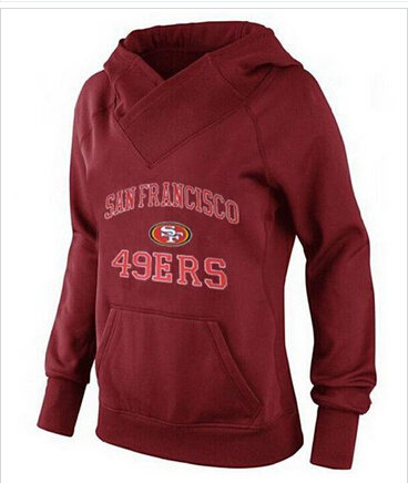 Women's San Francisco 49ers Heart & Soul Pullover Hoodie Red